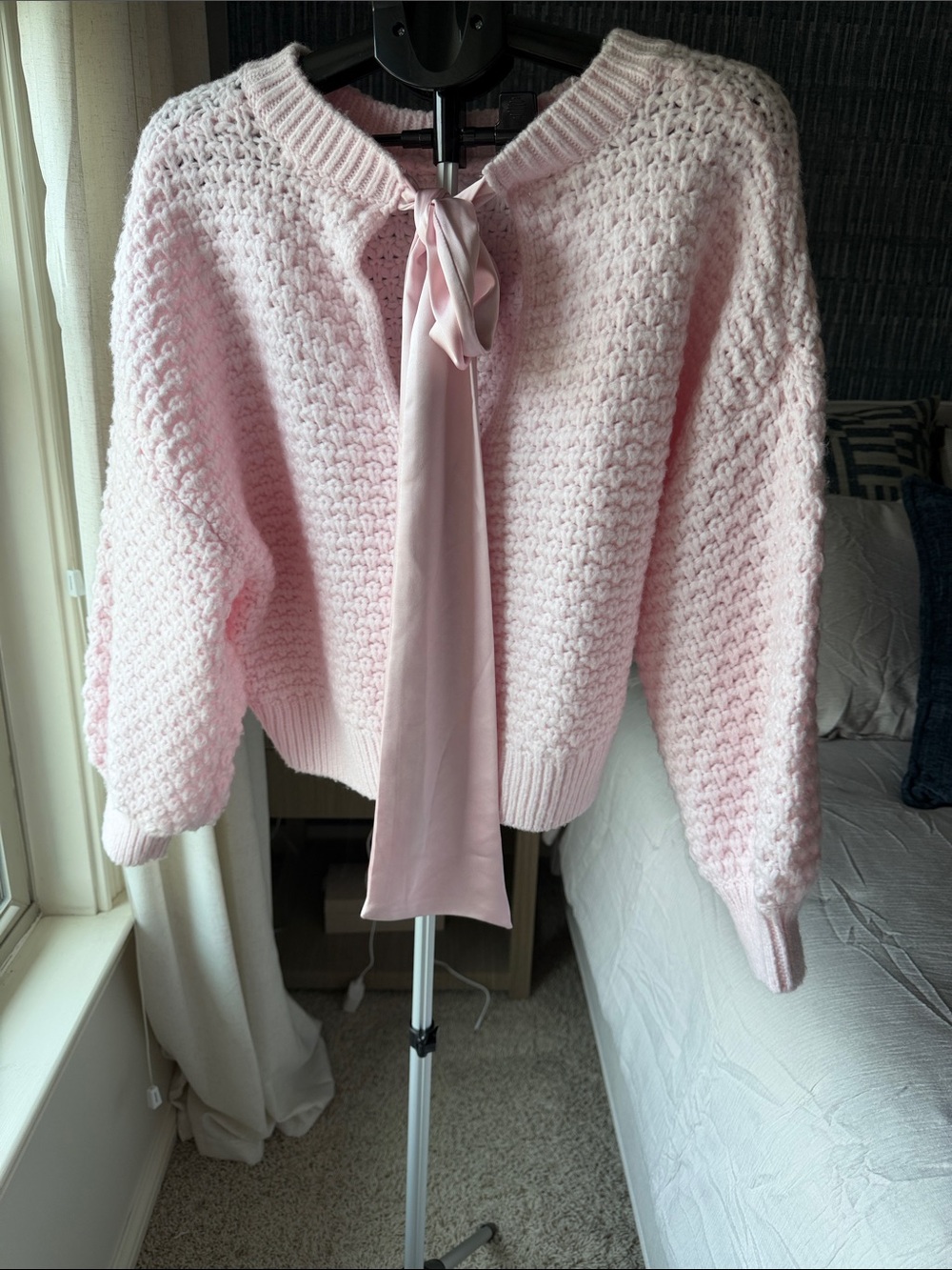 Altar'd State Light Pink Chunky Crewneck Sweater - Picture 3 of 6